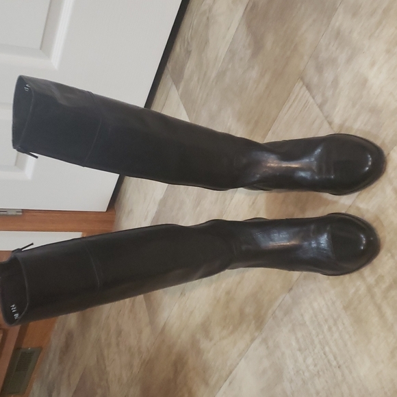 Cole Han black knee high boots - Picture 1 of 5